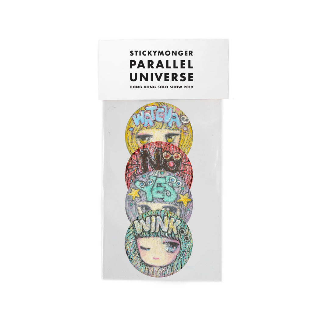 Stickymonger - Parallel Universe Limited Edition Sticker Set (Set B)